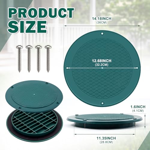 1 Pcs 12'' Heavy Duty Cover Lid for Corrugated Pipe - Image 3