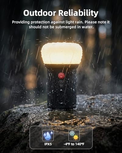 EZVALO LED Rechargeable Camping Lantern, 6000mAh Emergency - Image 6