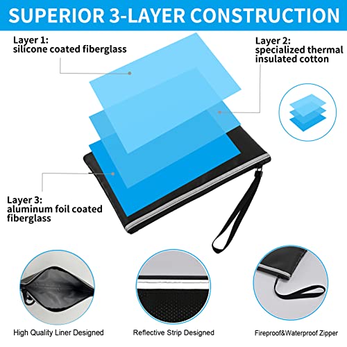 Fireproof Waterproof Money Document Bag, 2Pack - Image 6