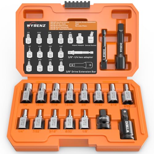 17Pcs Screw Extractor Set, 3/8" Inch Drive Multi-Spline - Image 2