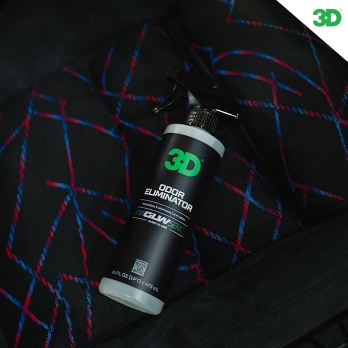 3D GLW Series Odor Eliminator – Professional Car Interior & Home Deodorizer Spray – Neutralizes Smoke, Pet & Food Smells at the Source – Fresh Clean Scent, Eco-Friendly & Biodegradable – Made in USA