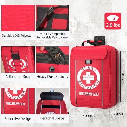 Comprehensive First Aid Kit -Labeled Compartments | Travel Essentials - Image 6