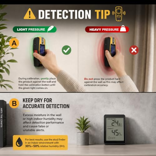 PREXISO 2-in-1 Stud Finder with Laser Level, Rechargeable Cross - Image 4