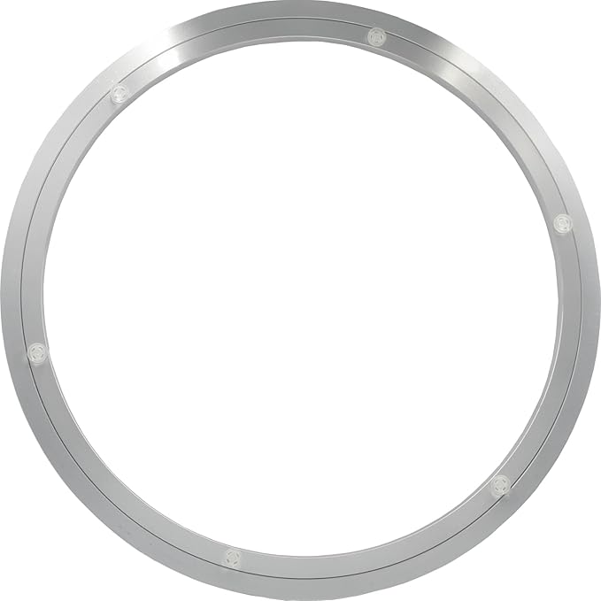 18 Inchs Non-Slip Lazy Susan Aluminum Bearing Metal Rotating Turntable Bearings Swivel Plate Hardware for Dining-Table and Workbench …