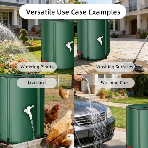 200 Gallon Collapsible Rain Barrel, Foldable Outdoor Water - Image 4