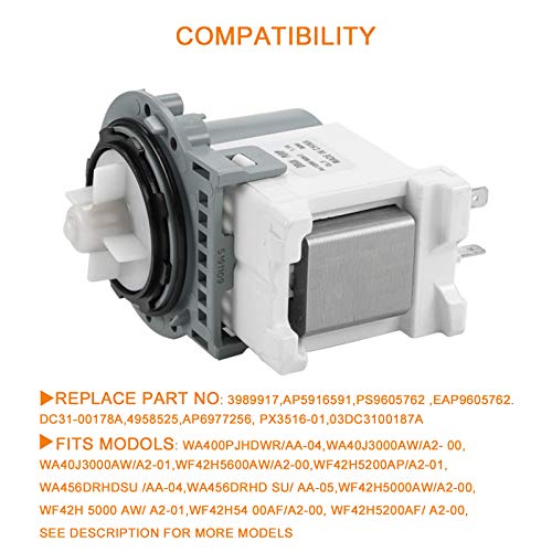 DC31-00178A DC31-00187A PX3516-01 Washer Drain Pump - Image 7