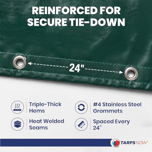 Tarps NowVinyl Tarp with Stainless Steel Grommets, (6' x 8') - Image 6