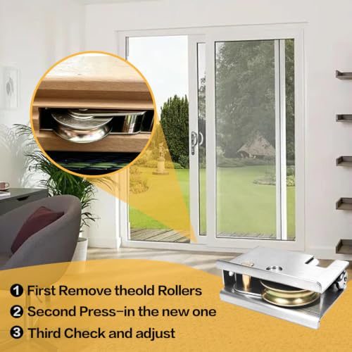 0C5Y00P0 Sliding Door Rollers ReplacementCompatible with Pella - Image 7