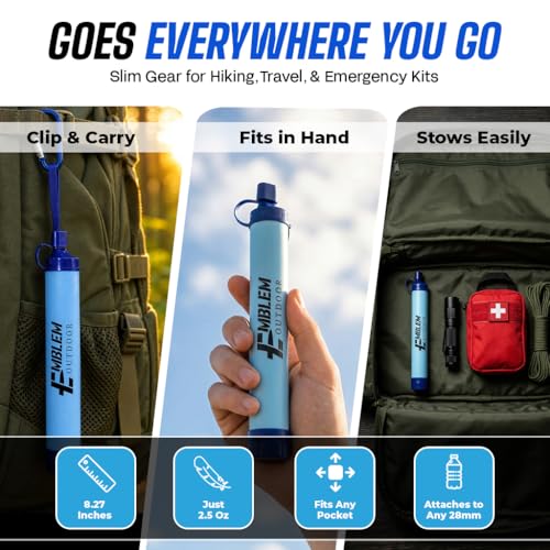 Portable Water Filter Straw 2-Pack for Camping & Emergency Prep - Image 6