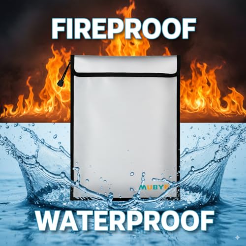 Fireproof Waterproof Document Bag, 3 Pack Safe Money Bags - Image 4