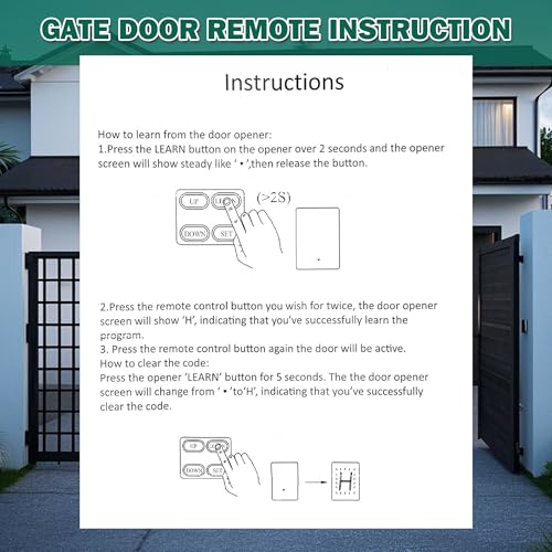 4 PCS M12 Gate Remote Control Transmitter 433.92 MHz Garage Door - Image 8
