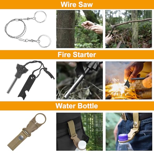 Survival Kit, Camping Tools for Hiking, Fishing & Emergencies - Image 5