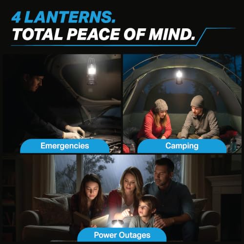 TACLIGHT Multipurpose Camping Lanterns, 4 Pack, Battery Powered - Image 7