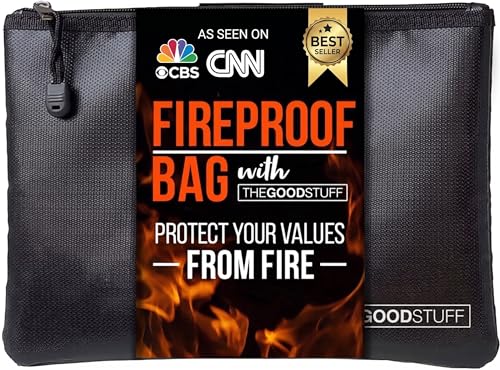Fireproof Document Pouch (10"x13")- Protect Cash with a Fire Safe - Image 2