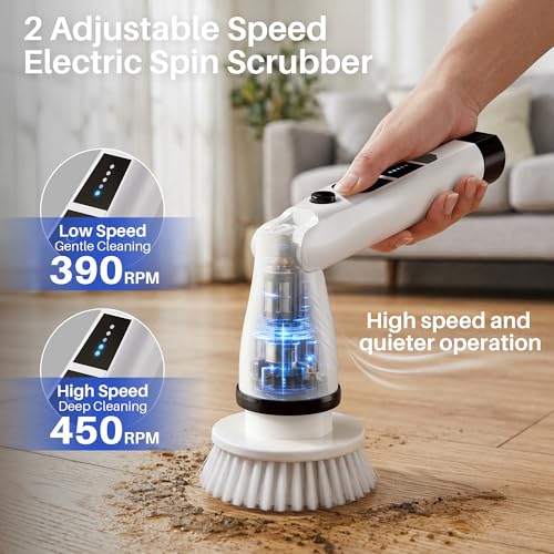 JOYMOOP Electric Spin Scrubber, Cordless Cleaning Brush - Image 4
