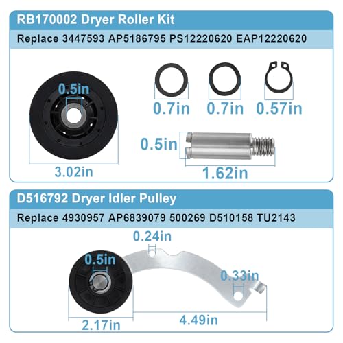 Upgraded Dryer Rebuild Kit Compatible with Speed Queen - Image 6