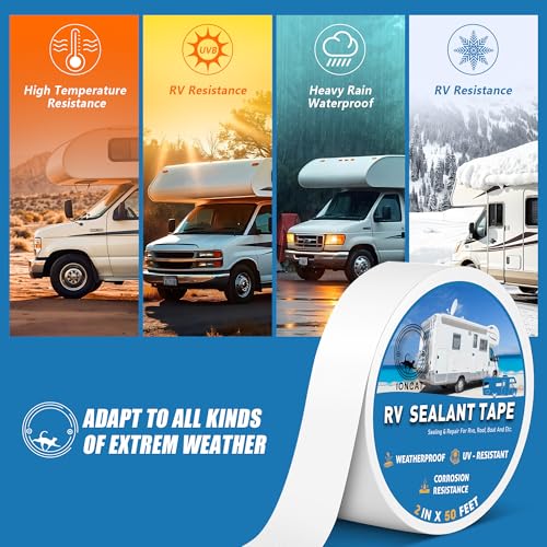 RV Roof Sealant Tape, 2 Inch X 50 Feet RV Roofing Tape - Image 5