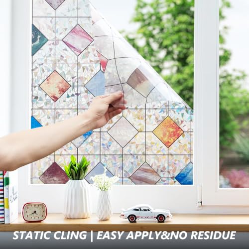 Stained Glass Window Privacy Film Decorative, 17.5″ x 78.7″ - Image 5