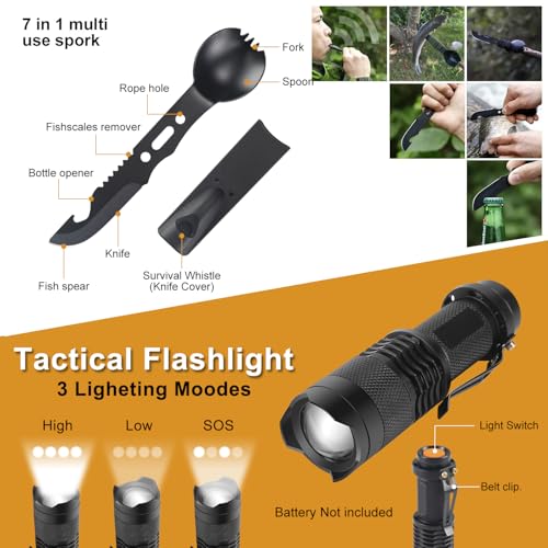 Survival Kit, Camping Tools for Hiking, Fishing & Emergencies - Image 4