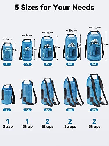 HEETA Dry Bag Waterproof Backpack with Phone Case | Travel Essentials - Image 3