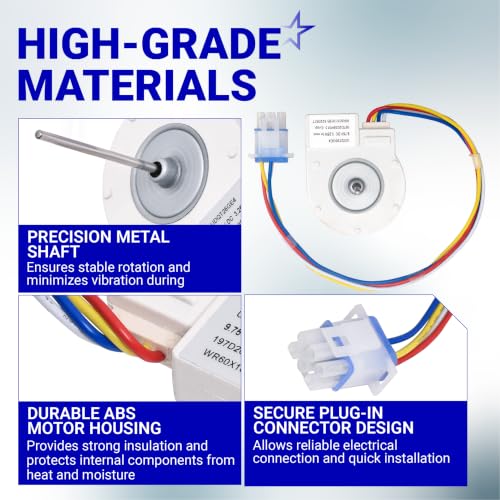 BlueStars Ultra Durable WR60X10185 Evaporator Fan Motor for G.E - Image 6