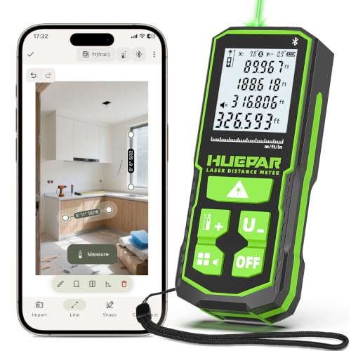 Huepar Bluetooth Green Laser Measuring Tool 330FT, S100-G-BT - Image 2
