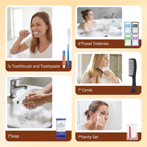 30 Set Personal Hygiene Kit Bulk,Blue 12-IN-1 Individually - Image 3