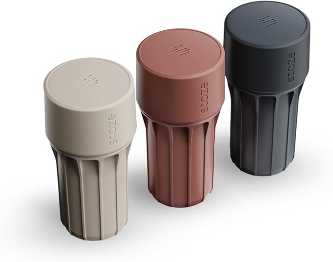 Staze Preserve Vacuum Sealed Storage Jars (148ml) | Food Storage Container with Protection - (Desert Trio)