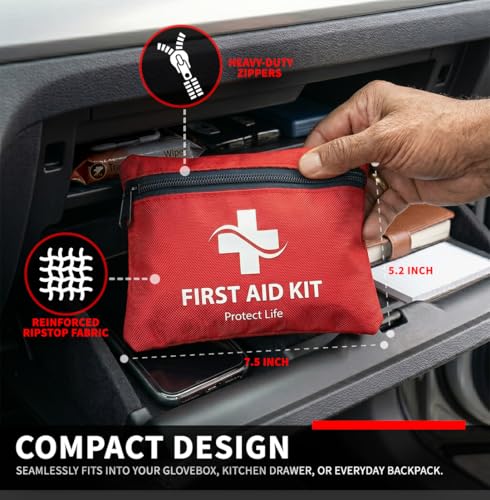 Protect Life Travel First Aid Kit for Car - Small Mini - Image 4