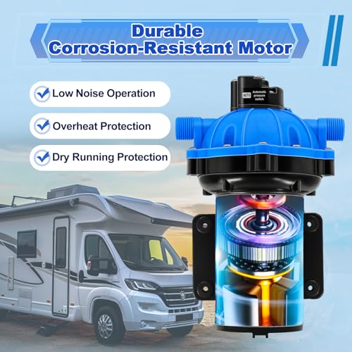 7.5 GPM 80 PSI Washdown Deck Wash Pump Kit, 12V Marine - Image 4