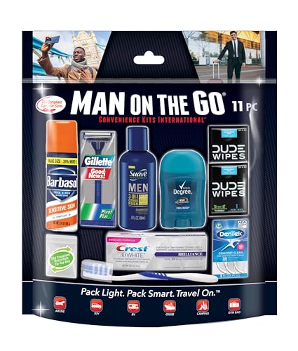 Men's 11 Piece Travel Kit with Grooming Essentials - Image 3