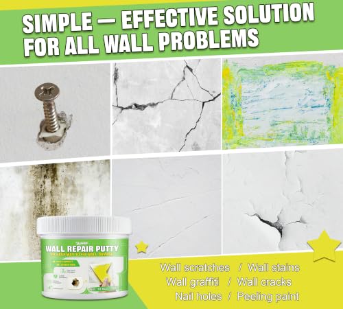 Drywall Repair Kit, 10.6oz Spackle Paste with Patches & | Home Repair - Image 4