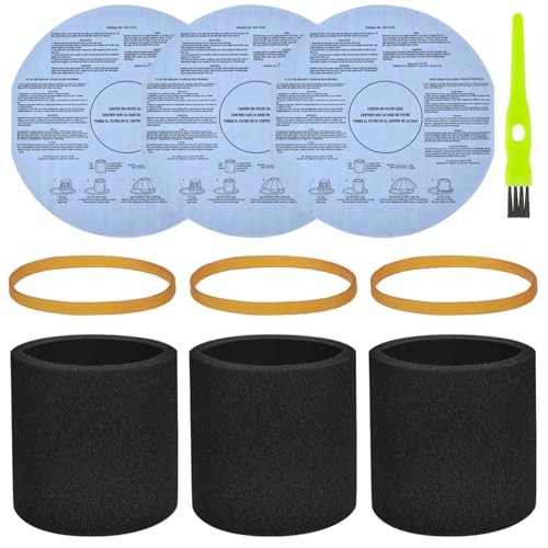 3 Pack 90585 Foam Sleeve Filter and 3 Pack 90107/90137 Wet Dry - Image 2