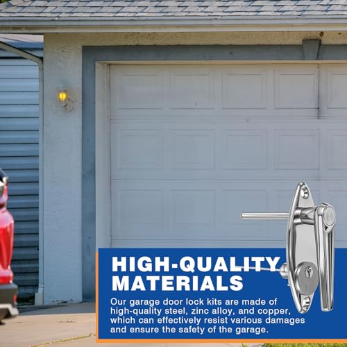1 Set Garage Door Lock Kit, L-Handle & Keys, Inside Side Latch - Image 6