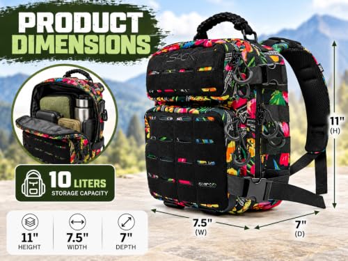 Combat Iron 10L Compact Tactical Backpack - Tactical Hawaiian - Image 4