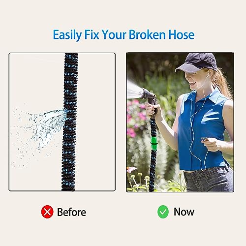 3 Sets Expandable Garden Hose Repair Kit with User Manual - Image 4