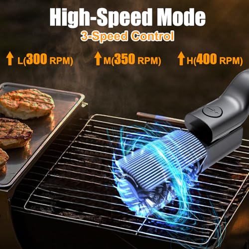 Electric Grill Brush, High Torque Rechargeable BBQ Grill Griddle - Image 3