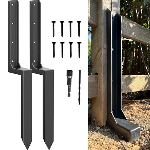 IRONBABE 33.62" Fence Post Repair Kit, Fix Leaning 4x4/6x6 - Image 2
