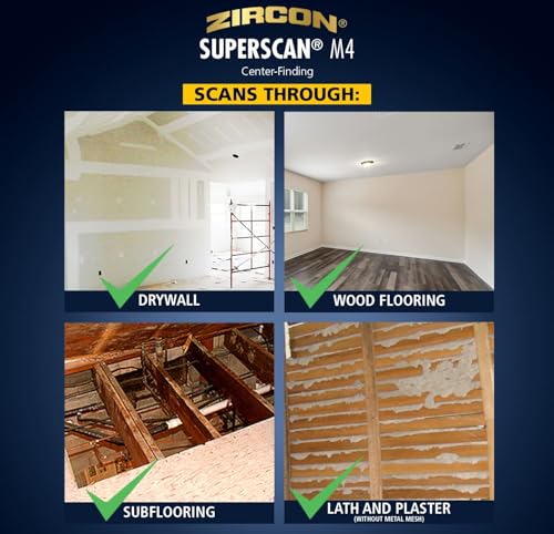 Zircon® SuperScan™ M4 Advanced Stud Finder with Metal & Live Wire - Image 5