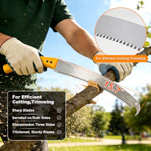 9.5FT Manual Pole Saw -Lightweight Tree Trimmer | Power Tool Accessori - Image 4