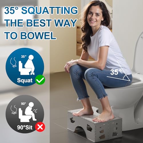 Foldable Toilet Stool Squat, 7 Inch Squatting Potty for Adults - Image 4