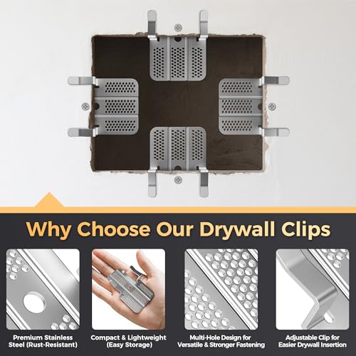 16 Pack Drywall Repair Clips,Easy Install Drywall Clips - Image 5