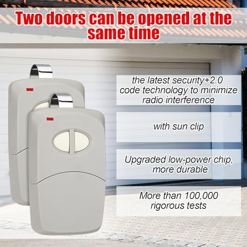 Kingdder 2 Pcs 2 Channel Gate Opener Compatible with Multicode - Image 5