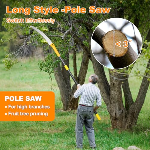 9.5FT Manual Pole Saw -Lightweight Tree Trimmer | Power Tool Accessori - Image 7