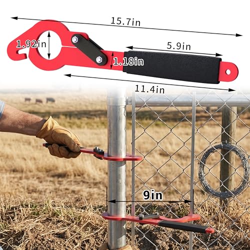 Chain Link Fence Stretcher Tool, Fits 1-7/8" OD Posts - Image 6