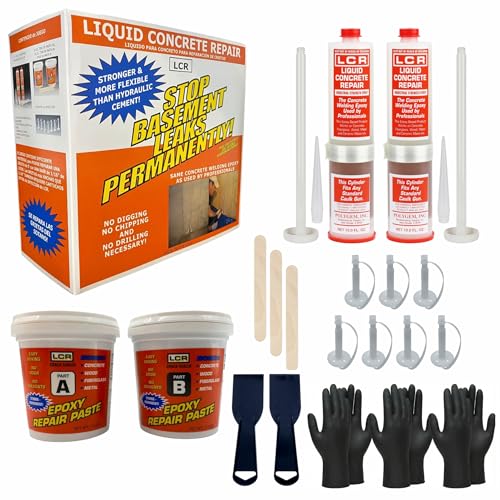 Polygem LCR Epoxy Concrete Crack Repair Kit - Stops Leaks - Image 3