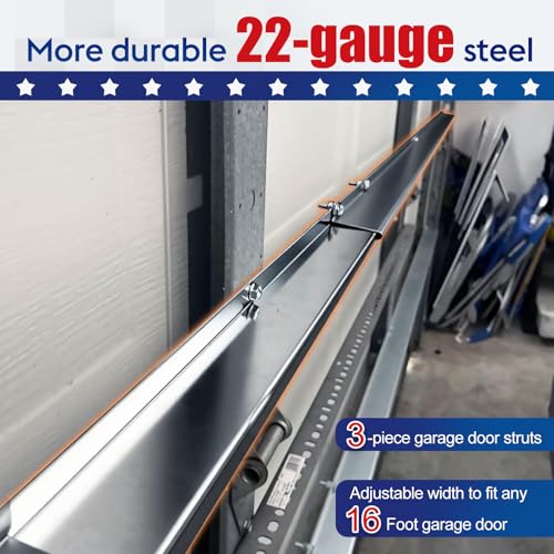16ft Garage Door Bracket Strut,Heavy-Duty Steel Garage | Home Repair - Image 6
