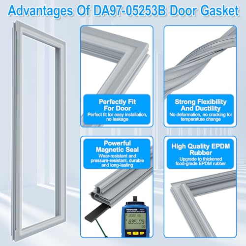 2 PACK DA97-05253B Refrigerator Door Gasket Compatible - Image 5