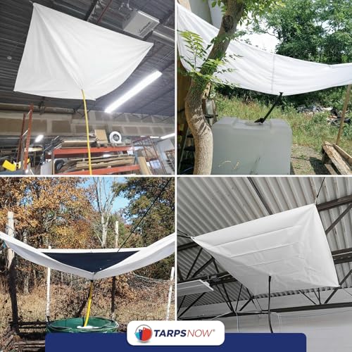 Tarps Now 5x5 ft Leak Diverter Tarp & Roof Rain Diverter – 12 Mil - Image 4