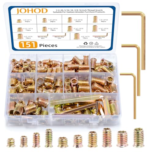 Threaded Inserts for Wood 151 PCS M6 M8 M10, Heavy Duty | Hand Tools - Image 2
